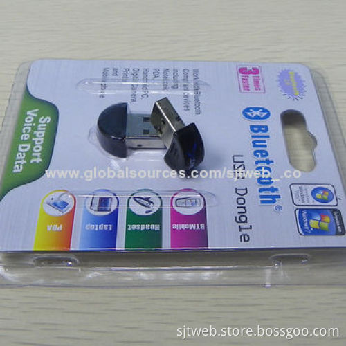 Mini USB Bluetooth Dongle with 10 Meters Coverage, IVT Software and CSR Solutions